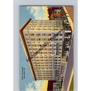 Hotel Brunswick Postcard‎ Lancaster PA Multi-Color Vintage Linen Architecture